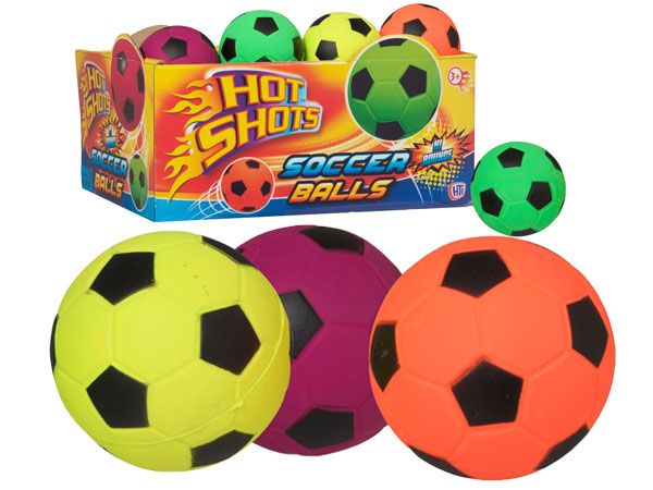 24x Hot Shots Hi Bounce Soccer Balls, by HTI Toys