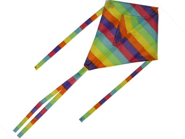 Nylon Rainbow Single String Kite, In Carry Bag