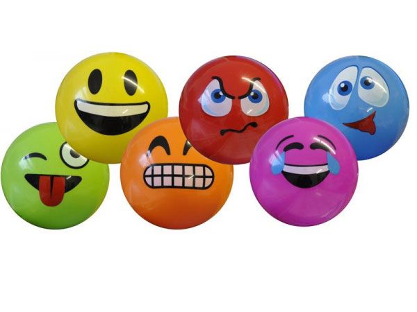 Deflated Smile Ball - 15cm  Assorted, Picked At Random