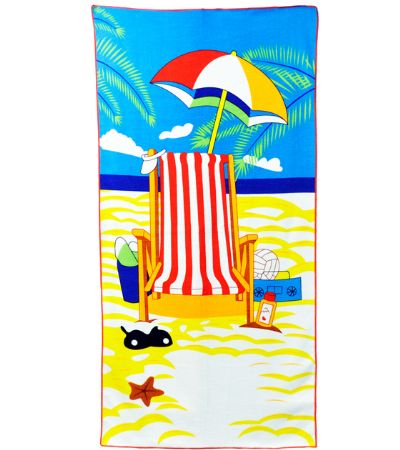 145 x 70cm Beach Towel, Deckchair Design