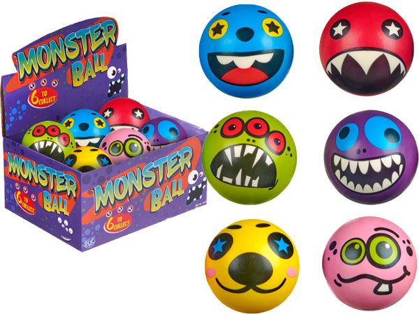 24x 63mm/2.5'' PU Monster Balls In Counter Display