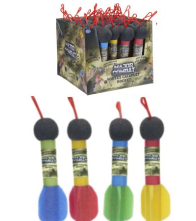 Display Of 36x Major Combat 8'' Vortex Catapult Rocket