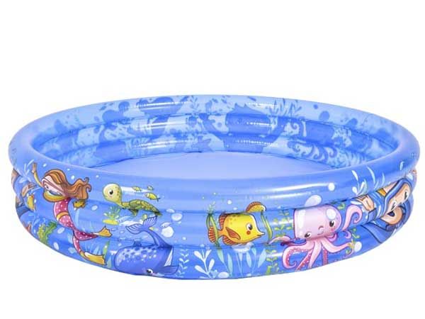Palmax Aqua Seaworld 47'' x 9.5'' Inflatable 3 Ring Paddling Pool