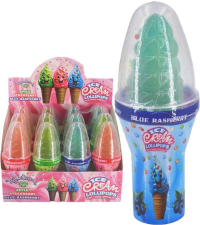 12x Ice Cream Lollipops With Candy Sprinkles, by Kandelicious