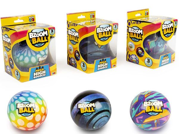 Play Hub Mega High Bounce Bzoom Ball, Assorted Picked At Random