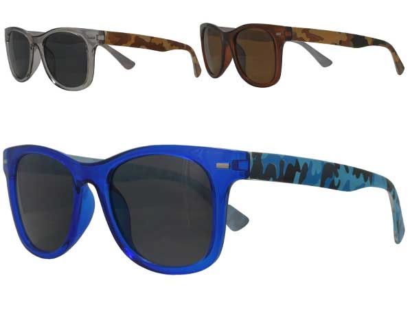12x Adults Plastic Frame Wayfarer Sunglass In 3 Assorted Designs, By Eye Wear