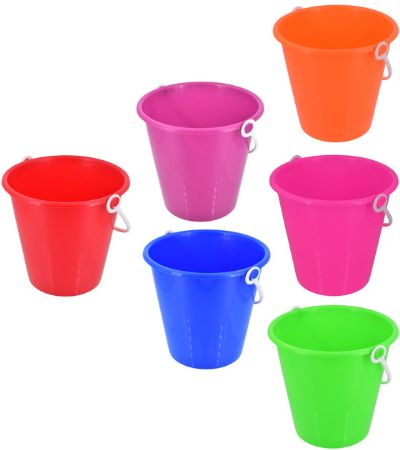 5'' / 12.5cm Nalu Round Neon Colour Sand Bucket