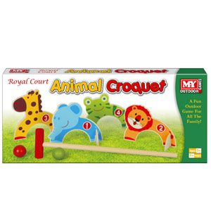 M.Y Royal Court Wooden Animal Croquet Set
