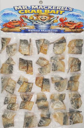 Card Of 25x Mr Mackerels Salted Mackerel Crab Bait...UK Produced