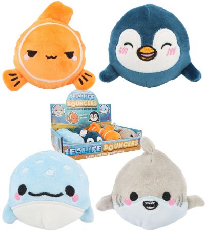 12x Plush Bounce Balls - Sealife Designs